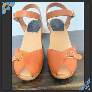 SWEDISH HASBEENS Peep Toe Sandal.